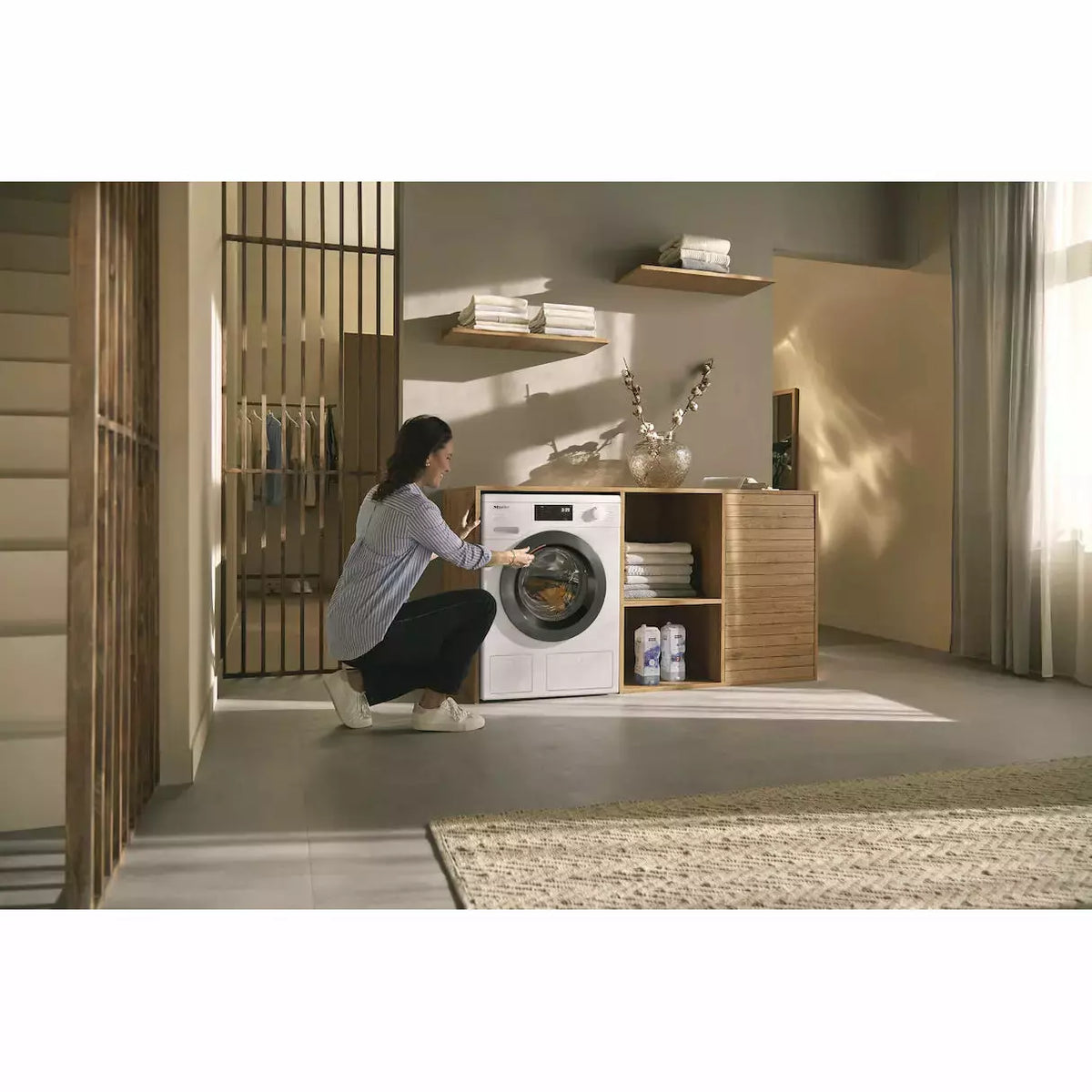 Miele 8KG 1400 Spin Freestanding Washing Machine - Lotus White | WED 665 (7567990194364)