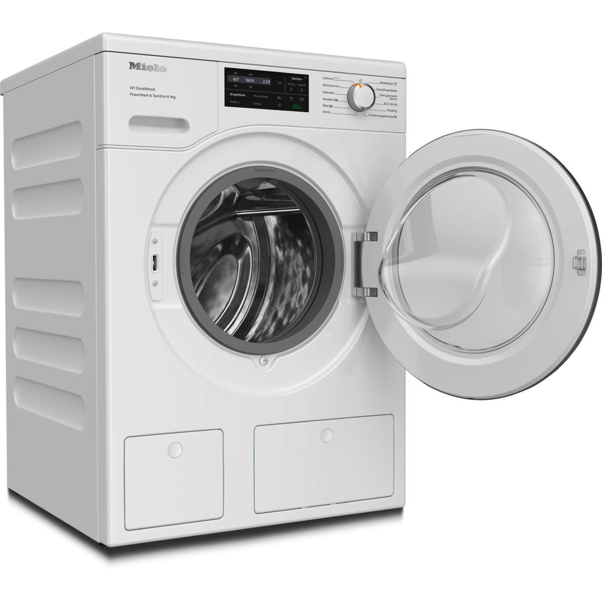 Miele 9KG 1600 Spin Freestanding Washing Machine - Lotus White | WEI 865 from Miele - DID Electrical