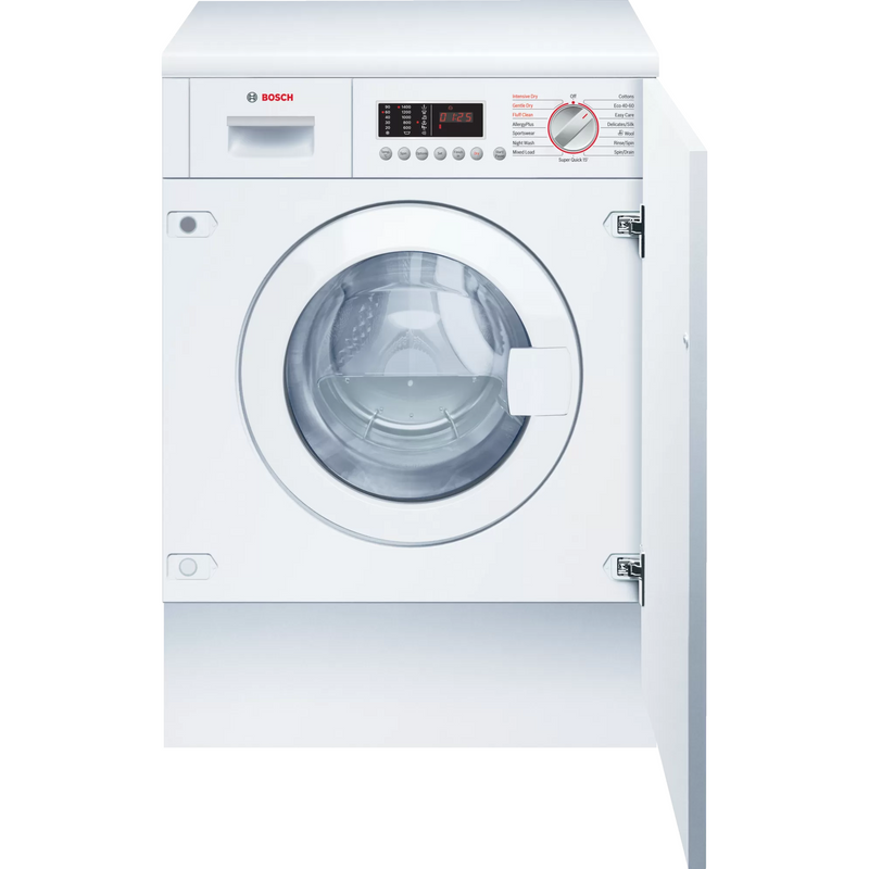 Bosch Serie 6 7KG/4KG 1355 Spin Fully Integrated Washer Dryer - White | WKD28542GB from Bosch - DID Electrical