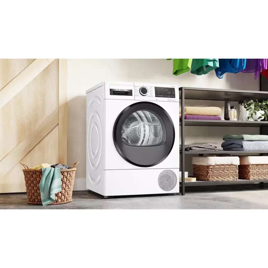 Bosch Series 6 9KG Freestanding Heat Pump Tumble Dryer - White | WQG24509GB from Bosch - DID Electrical