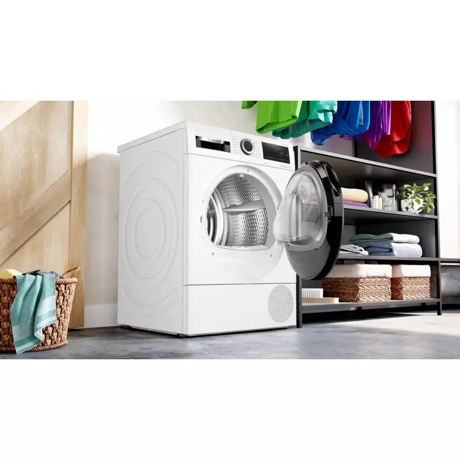 Bosch Series 6 9KG Freestanding Heat Pump Tumble Dryer - White | WQG24509GB from Bosch - DID Electrical