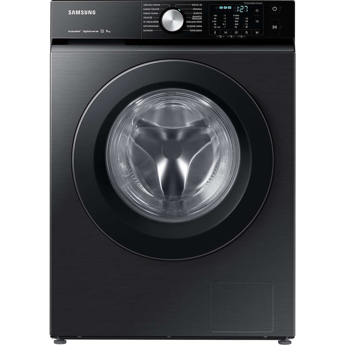 Samsung Bespoke AI Series 5 11KG 1400 RPM Washing Machine with Ecobubble &amp; SpaceMax - Black | WW11BBA046ABEU (7631955624124)