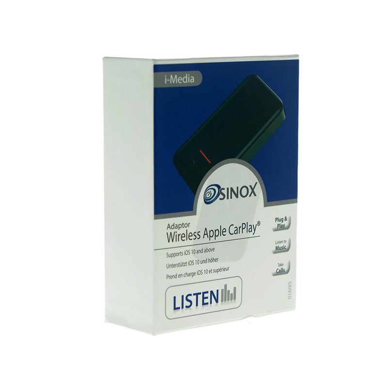 Sinox iMedia 5V Wireless Apple CarPlay Adapter - Black | XI910 (7666846335164)