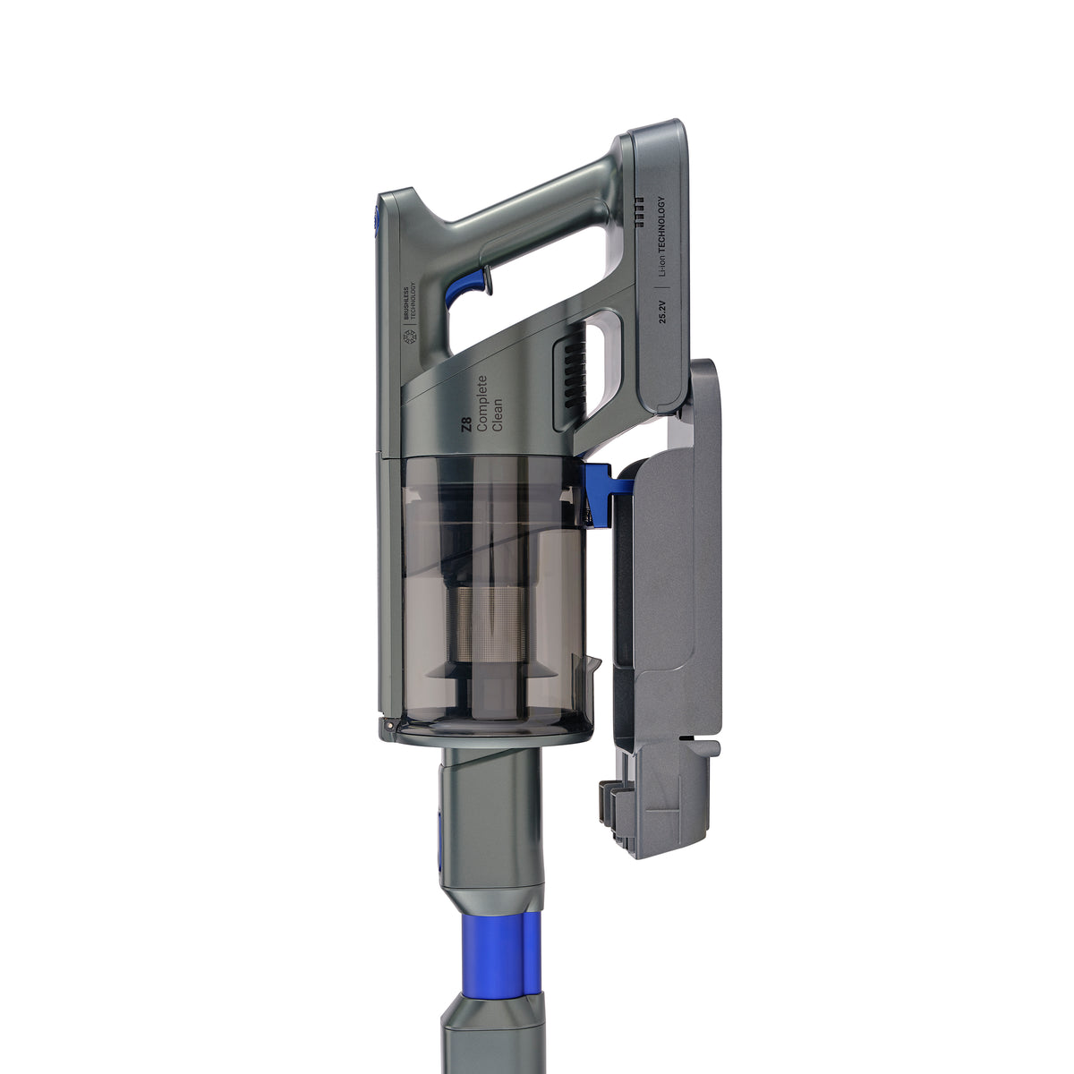 Zanussi 0.5L 3 in 1 Cordless Rechargeable Stick Vacuum Cleaner - Grey &amp; Blue (7608247025852)