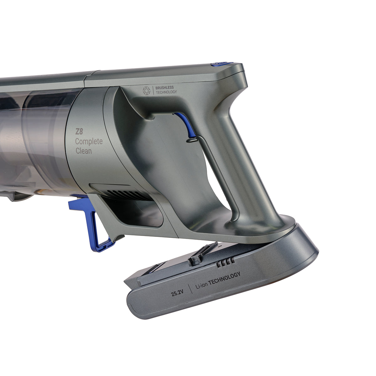 Zanussi 0.5L 3 in 1 Cordless Rechargeable Stick Vacuum Cleaner - Grey &amp; Blue (7608247025852)