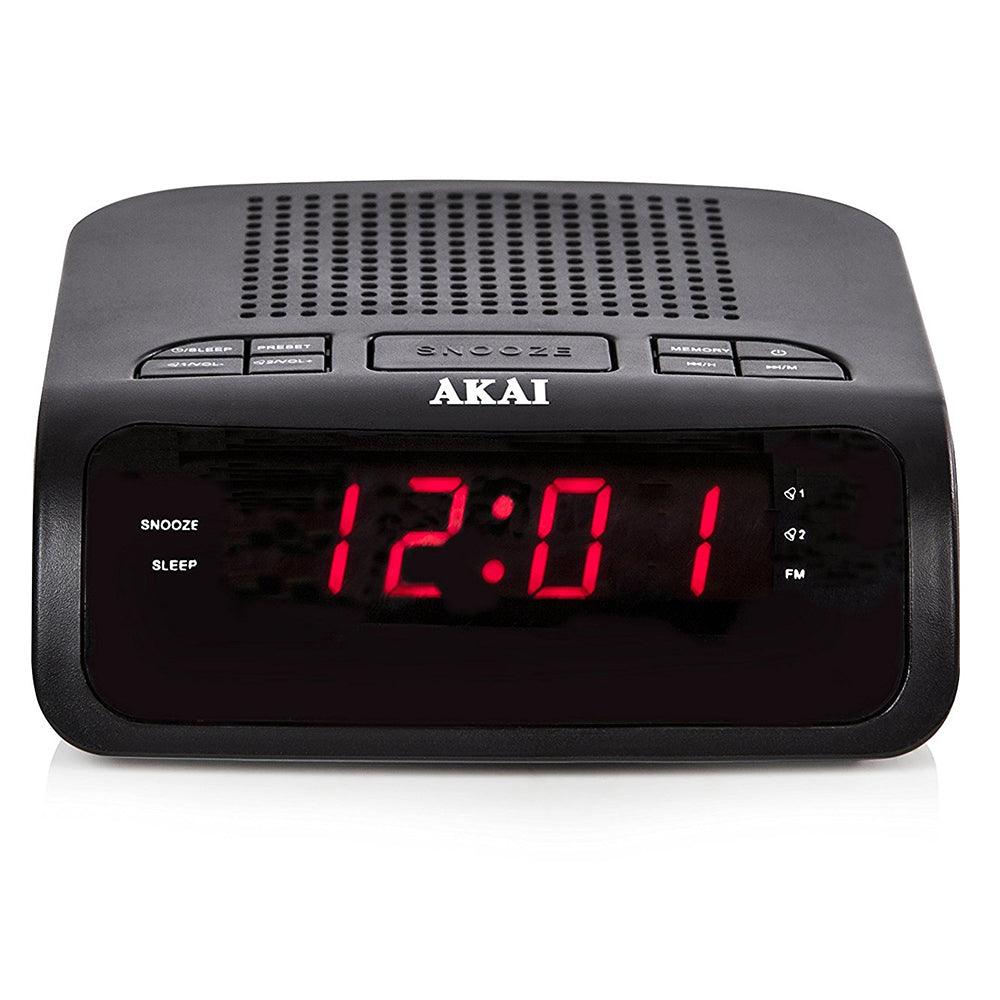 Akai PLL AM/FM Alarm Clock Radio with 0.6" LED Display - Black | A61020 from DID Electrical - guaranteed Irish, guaranteed quality service. (6890755063996)
