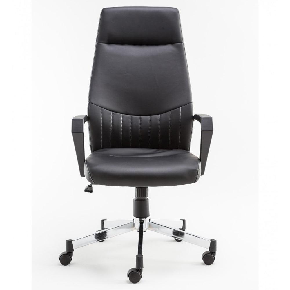 Alphason Brooklyn High Back Faux Leather Office Chair - Black | AOC3122HB-BLK from DID Electrical - guaranteed Irish, guaranteed quality service. (6890912940220)