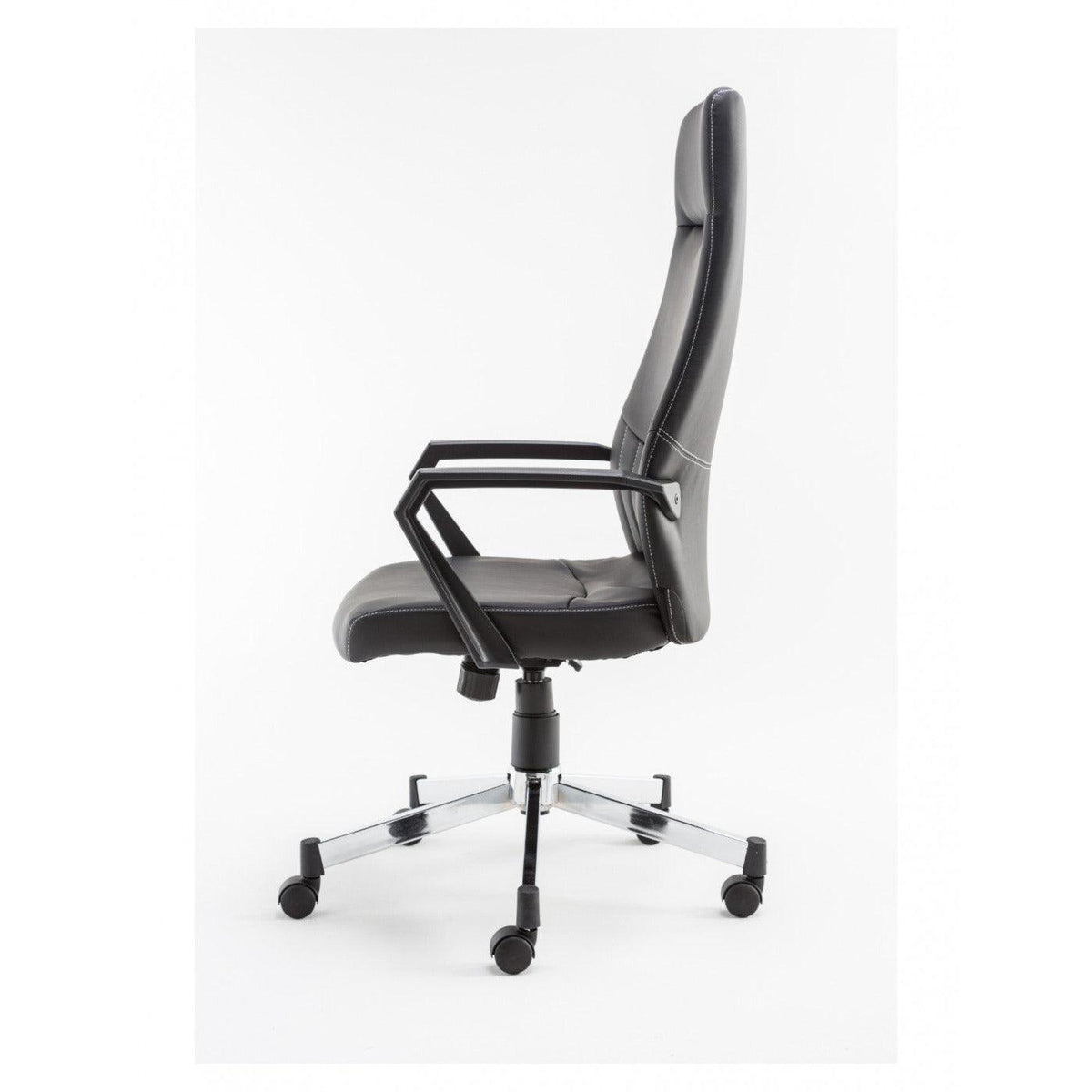 Alphason Brooklyn High Back Faux Leather Office Chair - Black | AOC3122HB-BLK from DID Electrical - guaranteed Irish, guaranteed quality service. (6890912940220)