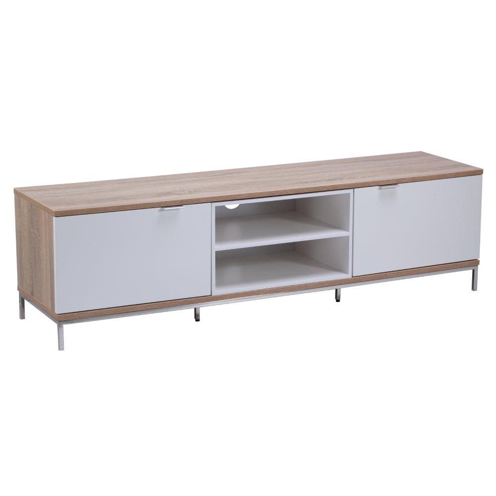 ADCH1600_Alphason Chaplin 1600 Cabinet for Up to 70&quot; TVs - Light Oak &amp; White-2 (7427369566396)