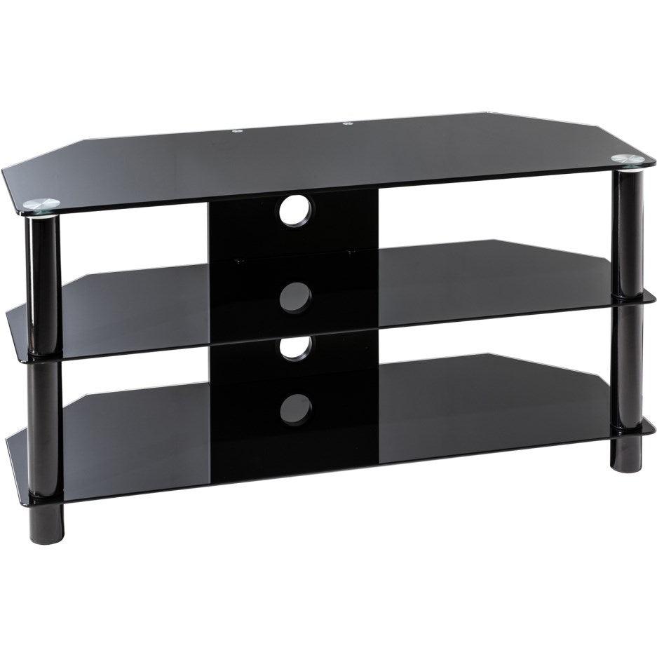 Alphason Essentials TV Stand for 45&quot; TV - Black | ESS1000/3-BLK from DID Electrical - guaranteed Irish, guaranteed quality service. (6977635352764)