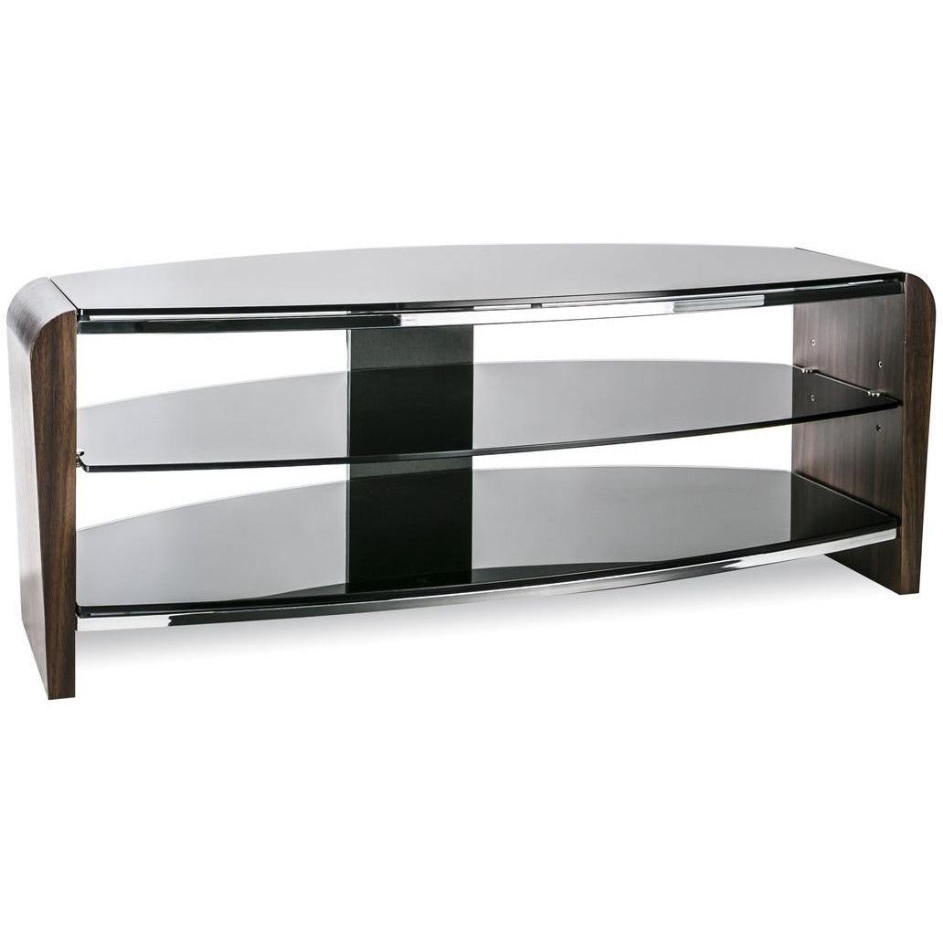Alphason Francium 1100mm TV Stand for Up To 50&quot; Screen TV - Back &amp; Walnut | FRN1100/3-W1 from DID Electrical - guaranteed Irish, guaranteed quality service. (6890782326972)