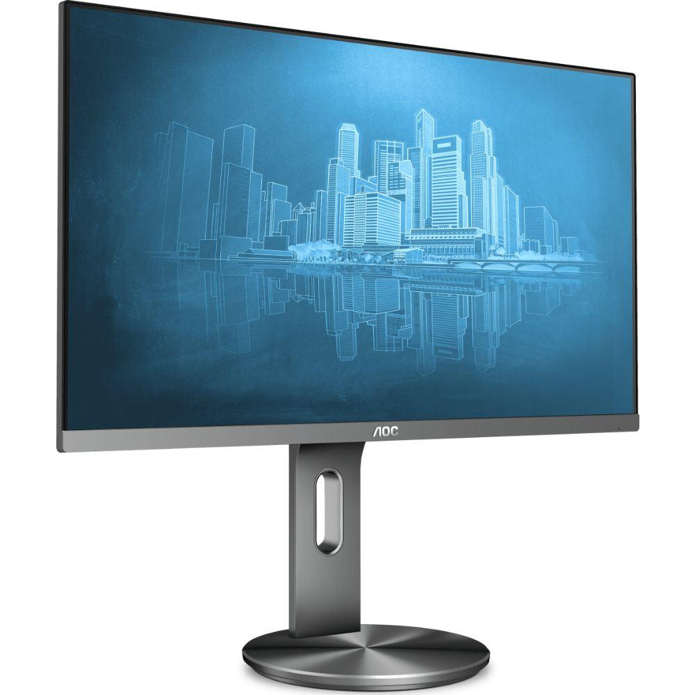 AOC 90 Series 27” 4K UHD LCD Monitor - Grey | U2790PQU from DID Electrical - guaranteed Irish, guaranteed quality service. (6977640497340)