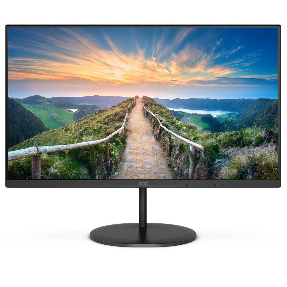 AOC 90 Series 27” 4K UHD LCD Monitor - Grey | U2790PQU from DID Electrical - guaranteed Irish, guaranteed quality service. (6977640497340)