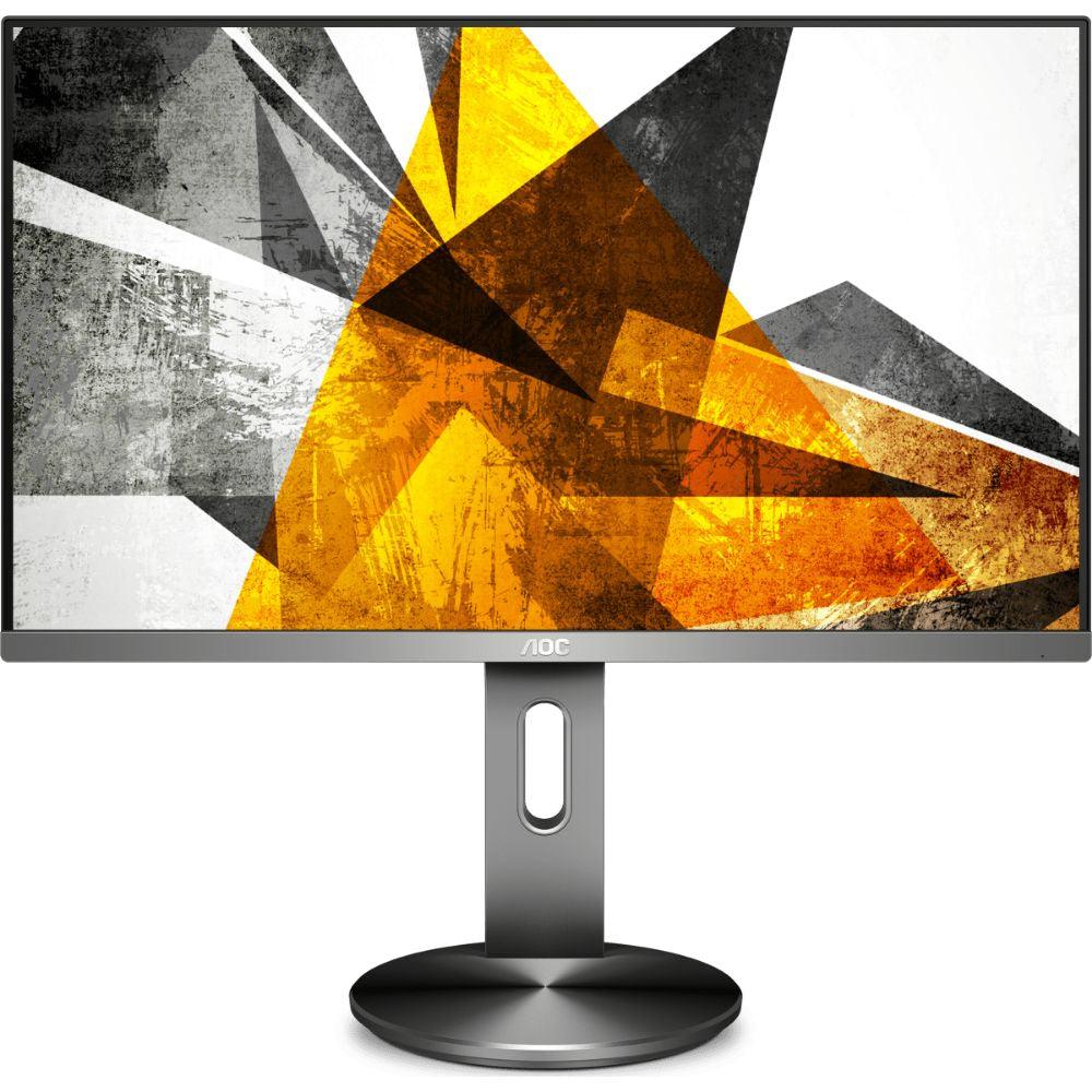 AOC 90 Series 27” 4K UHD LCD Monitor - Grey | U2790PQU from DID Electrical - guaranteed Irish, guaranteed quality service. (6977640497340)