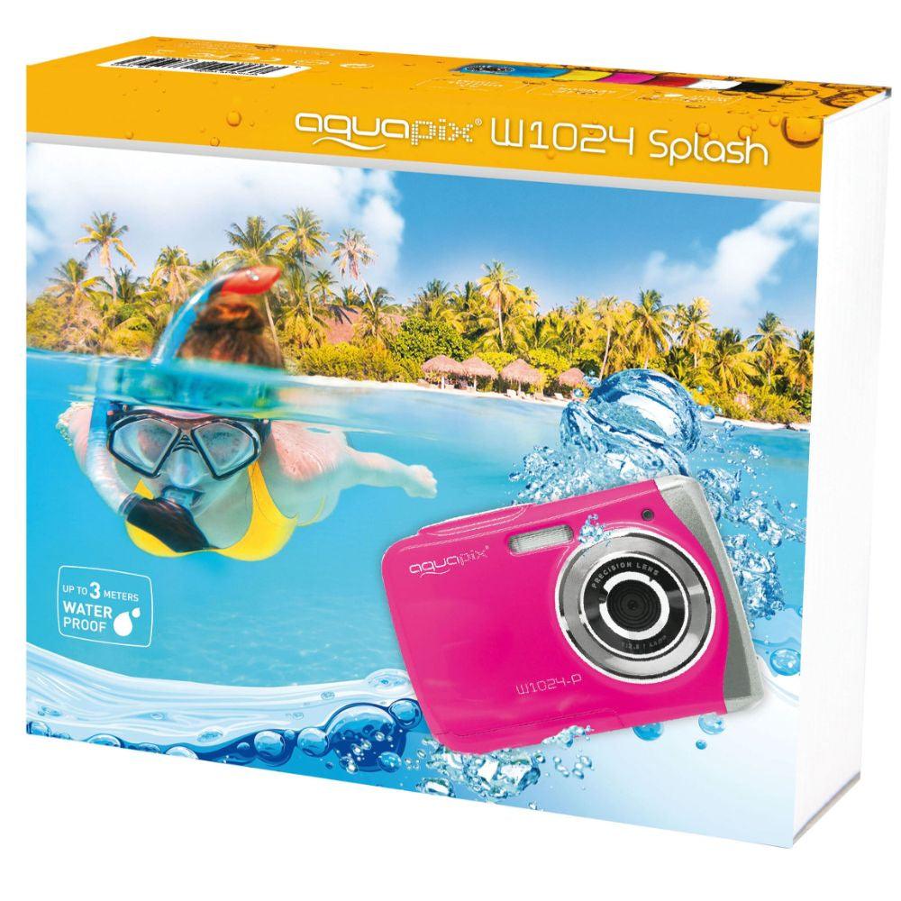 Aquapix Splash Waterproof Compact Digital Camera - Pink | 10013 from DID Electrical - guaranteed Irish, guaranteed quality service. (6977571487932)