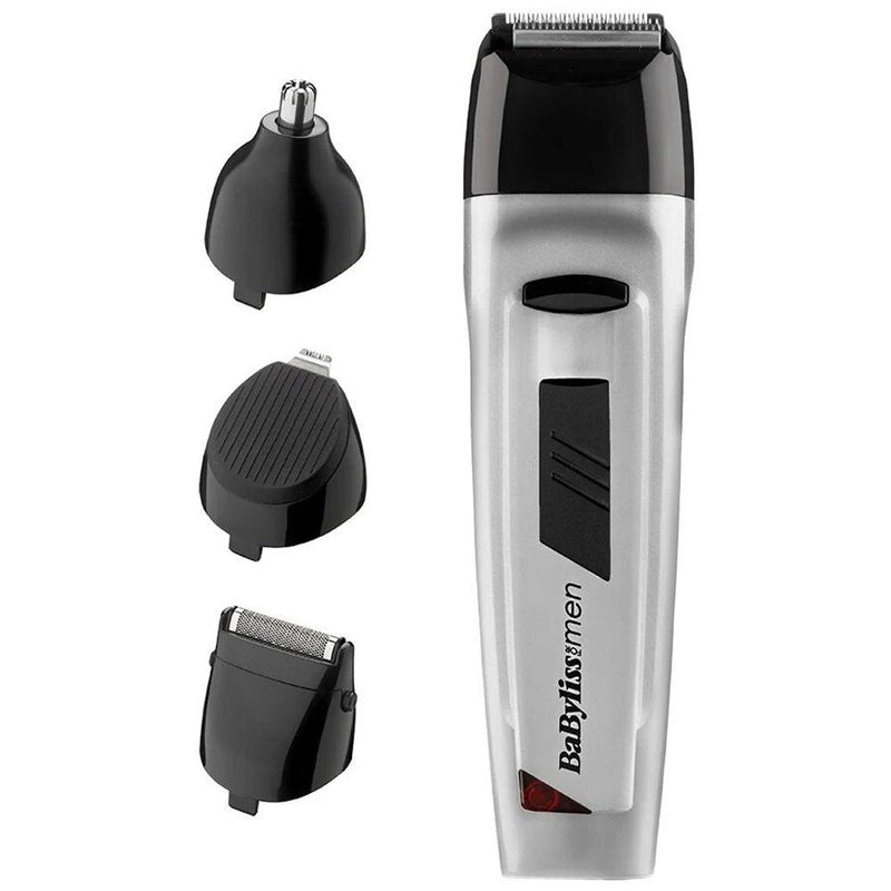 Babyliss Men 8 in 1 Face and Body Trimmer - Silver | 7056NU from DID Electrical - guaranteed Irish, guaranteed quality service. (6977534001340)