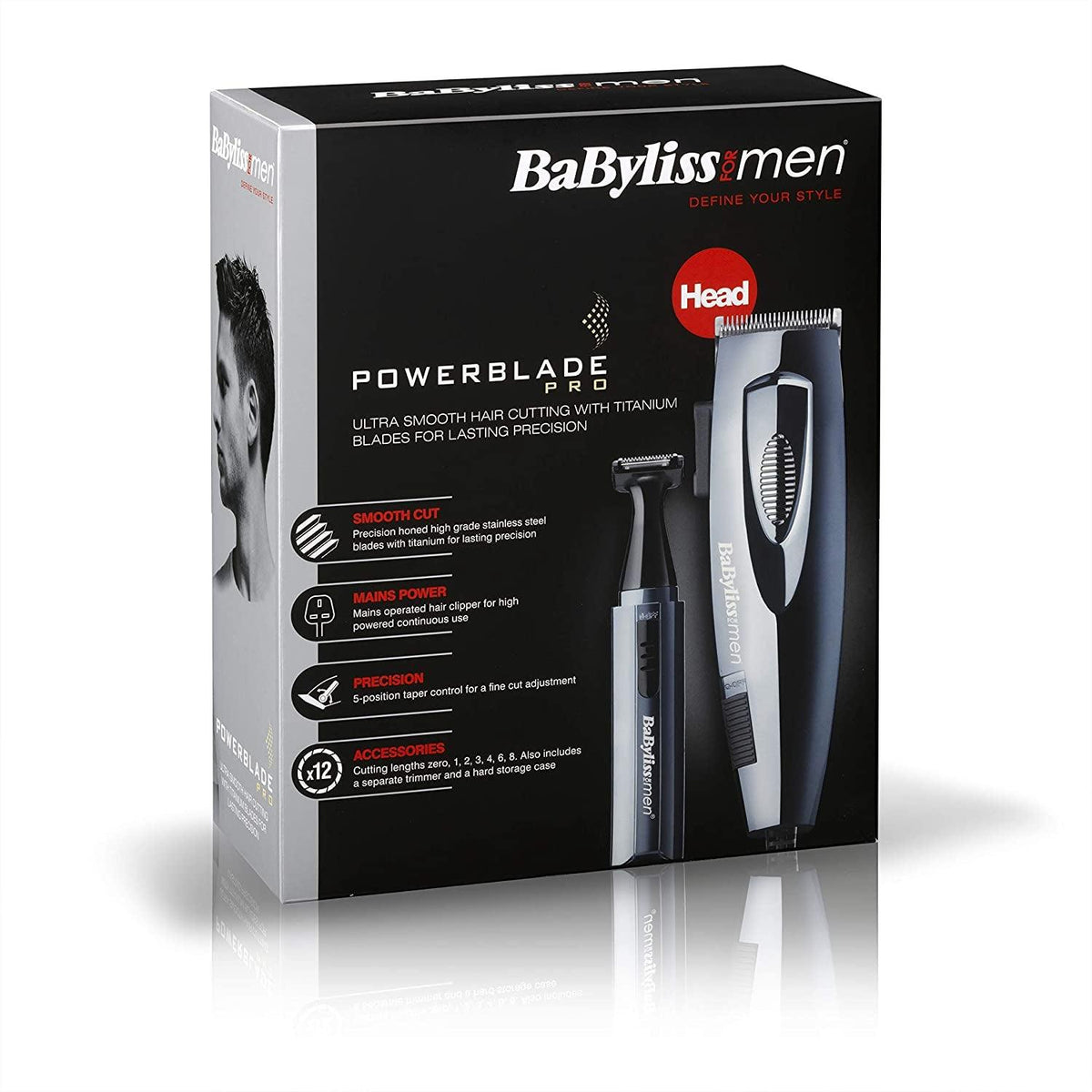 Babyliss Powerblade Pro Hair Clipper - Black | 7456U from DID Electrical - guaranteed Irish, guaranteed quality service. (6890856153276)