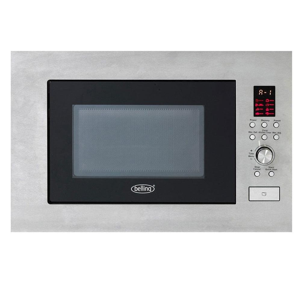 Belling 23L Built-In Microwave - Stainless Steel | BIM60STA from DID Electrical - guaranteed Irish, guaranteed quality service. (6890746052796)