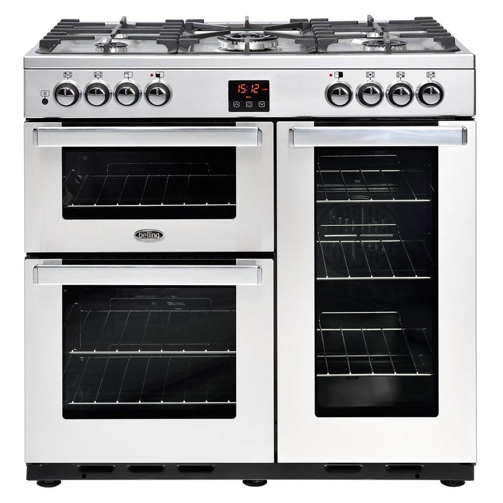 Belling Cookcentre 90cm Dual Fuel Range Cooker - Stainless Steel | 90DFTPROFSTA from DID Electrical - guaranteed Irish, guaranteed quality service. (6890754244796)