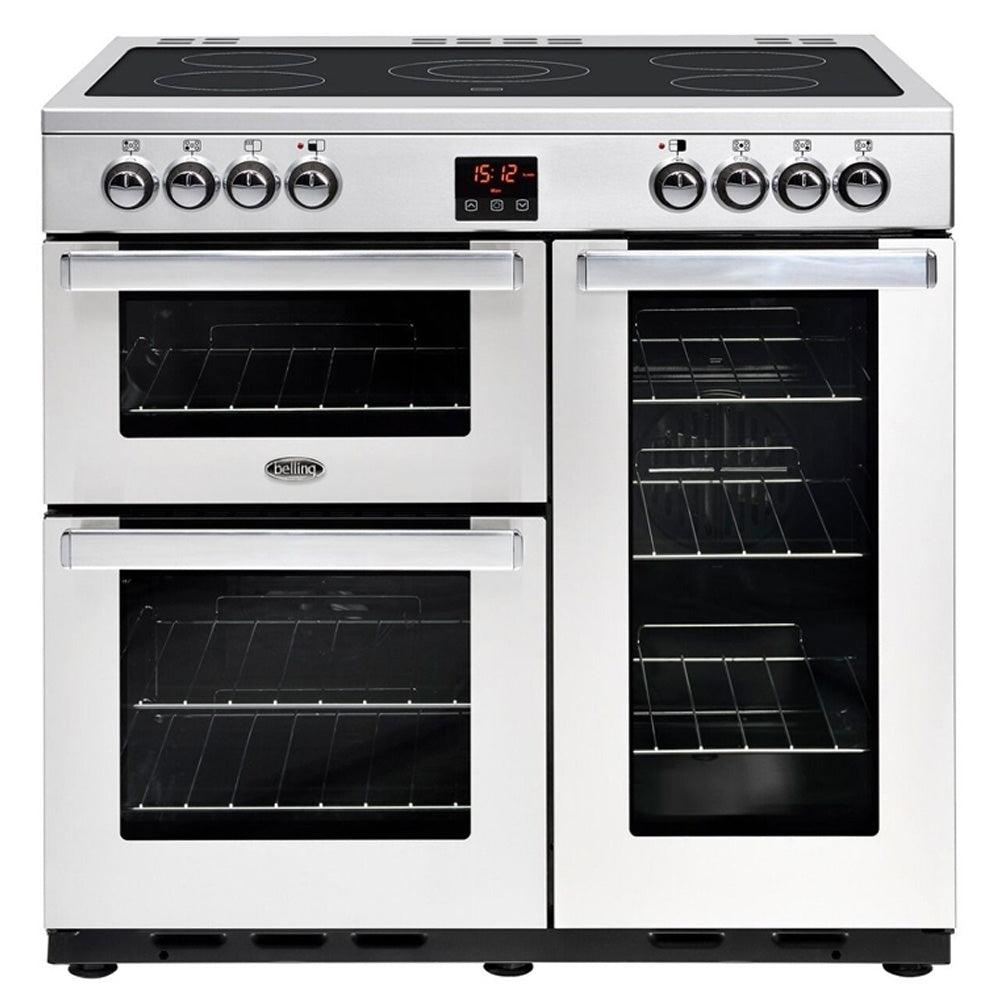 Belling Cookcentre 90cm Electric Range Cooker - Stainless Steel | 90EPROFSTA from DID Electrical - guaranteed Irish, guaranteed quality service. (6890755981500)