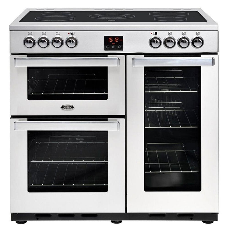 Belling Cookcentre 90cm Electric Range Cooker - Stainless Steel | 90EPROFSTA from DID Electrical - guaranteed Irish, guaranteed quality service. (6890755981500)