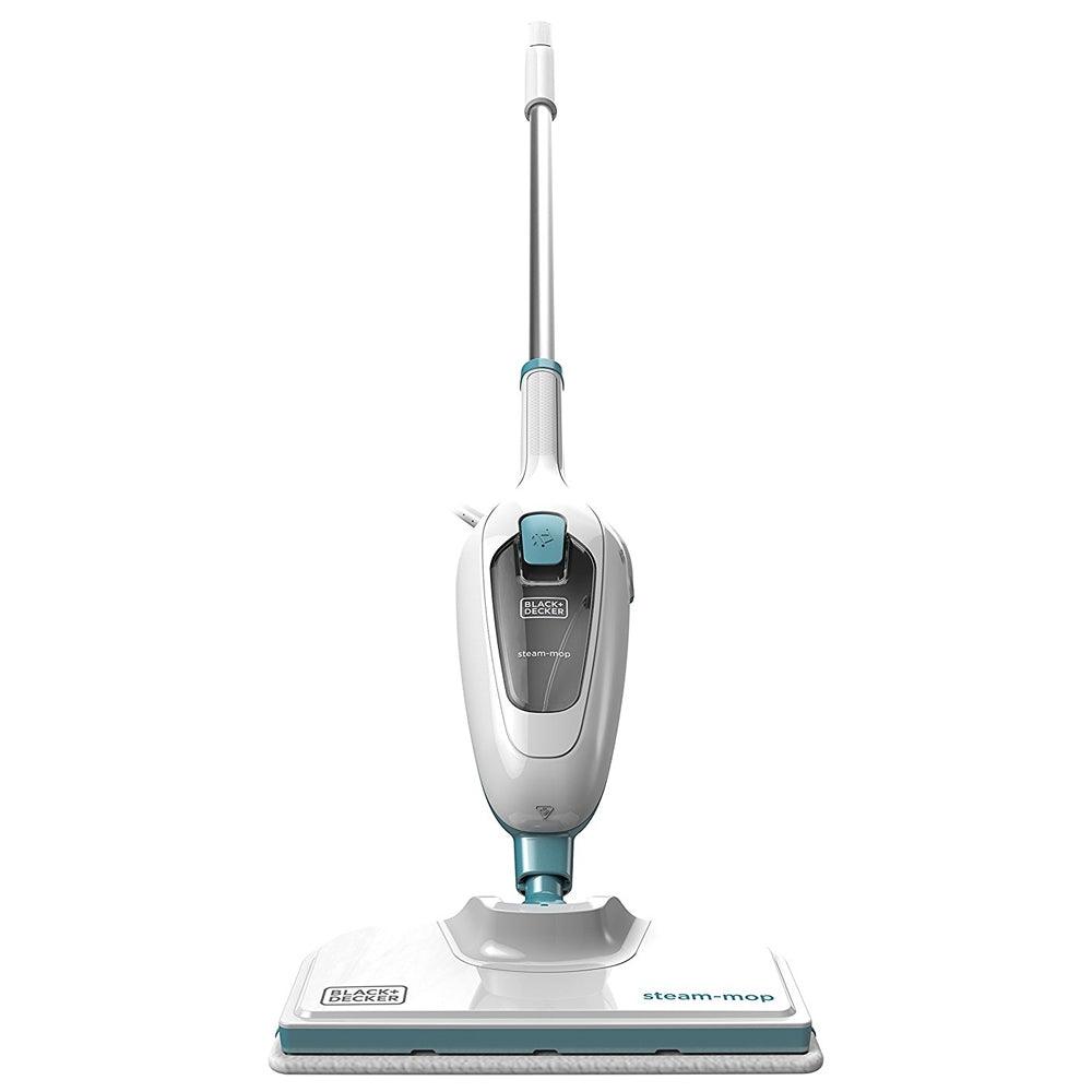 Black &amp; Decker 1300W Steam Mop - White &amp; Blue | FSM13E1-GB from DID Electrical - guaranteed Irish, guaranteed quality service. (6890771939516)