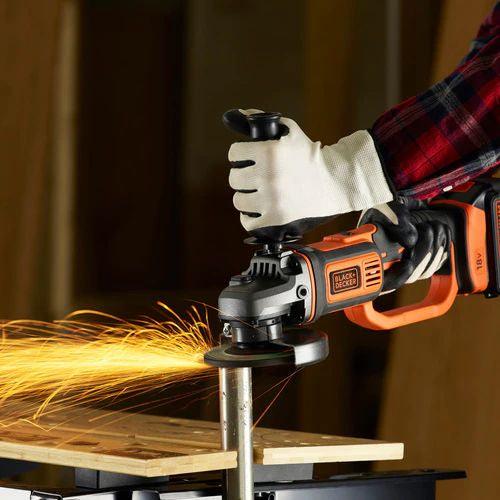 Black &amp; Decker 18V Angle Grinder | BCG720D13-GB from DID Electrical - guaranteed Irish, guaranteed quality service. (6977657536700)