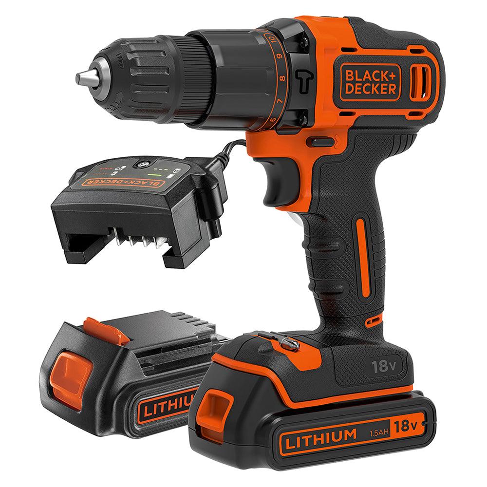 Black and Decker 18V Hammer Drill Kit | BCD700S2K-GB from DID Electrical - guaranteed Irish, guaranteed quality service. (6977663369404)
