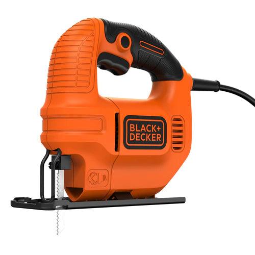 Black &amp; Decker 400W Compact Jigsaw with Blade - Black &amp; Orange | KS501-GB from DID Electrical - guaranteed Irish, guaranteed quality service. (6890906943676)