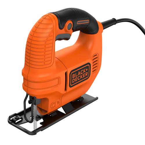 Black &amp; Decker 400W Compact Jigsaw with Blade - Black &amp; Orange | KS501-GB from DID Electrical - guaranteed Irish, guaranteed quality service. (6890906943676)