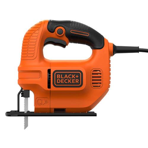 Black &amp; Decker 400W Compact Jigsaw with Blade - Black &amp; Orange | KS501-GB from DID Electrical - guaranteed Irish, guaranteed quality service. (6890906943676)