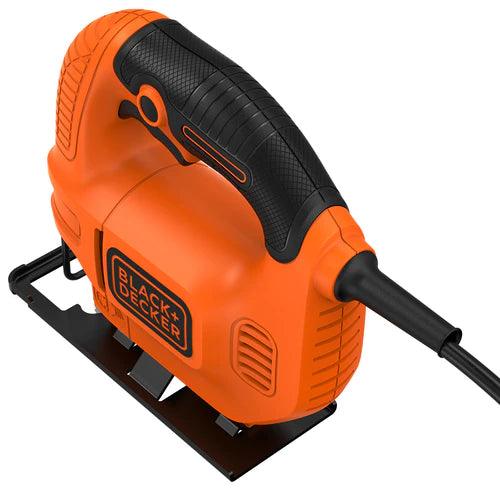 Black &amp; Decker 400W Compact Jigsaw with Blade - Black &amp; Orange | KS501-GB from DID Electrical - guaranteed Irish, guaranteed quality service. (6890906943676)