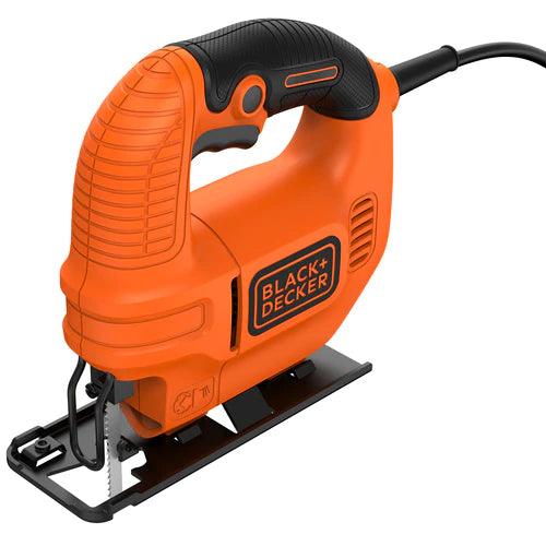 Black &amp; Decker 400W Compact Jigsaw with Blade - Black &amp; Orange | KS501-GB from DID Electrical - guaranteed Irish, guaranteed quality service. (6890906943676)
