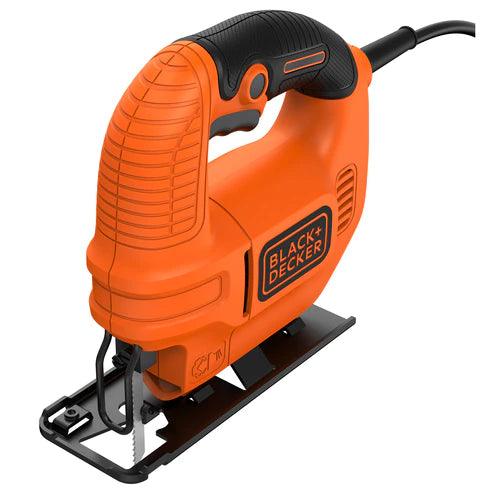 Black &amp; Decker 400W Compact Jigsaw with Blade - Black &amp; Orange | KS501-GB from DID Electrical - guaranteed Irish, guaranteed quality service. (6890906943676)