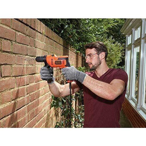 Black &amp; Decker 500W Corded Hammer Drill - Black &amp; Orange | BEH200-GB from DID Electrical - guaranteed Irish, guaranteed quality service. (6890906091708)