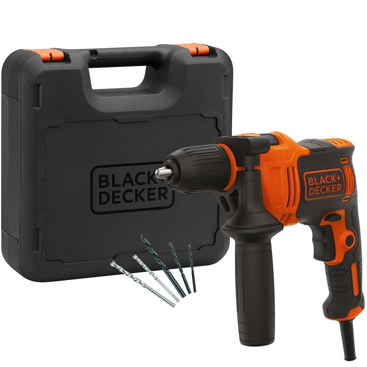 Black &amp; Decker Hammer Drill - Black &amp; Orange | BEH710K from DID Electrical - guaranteed Irish, guaranteed quality service. (6890906222780)