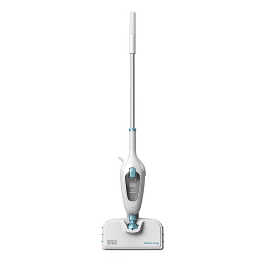Black + Decor 1300W 5 in 1 Steam Mop - White & Aqua | FSMH13E5-GB from DID Electrical - guaranteed Irish, guaranteed quality service. (6890860314812)