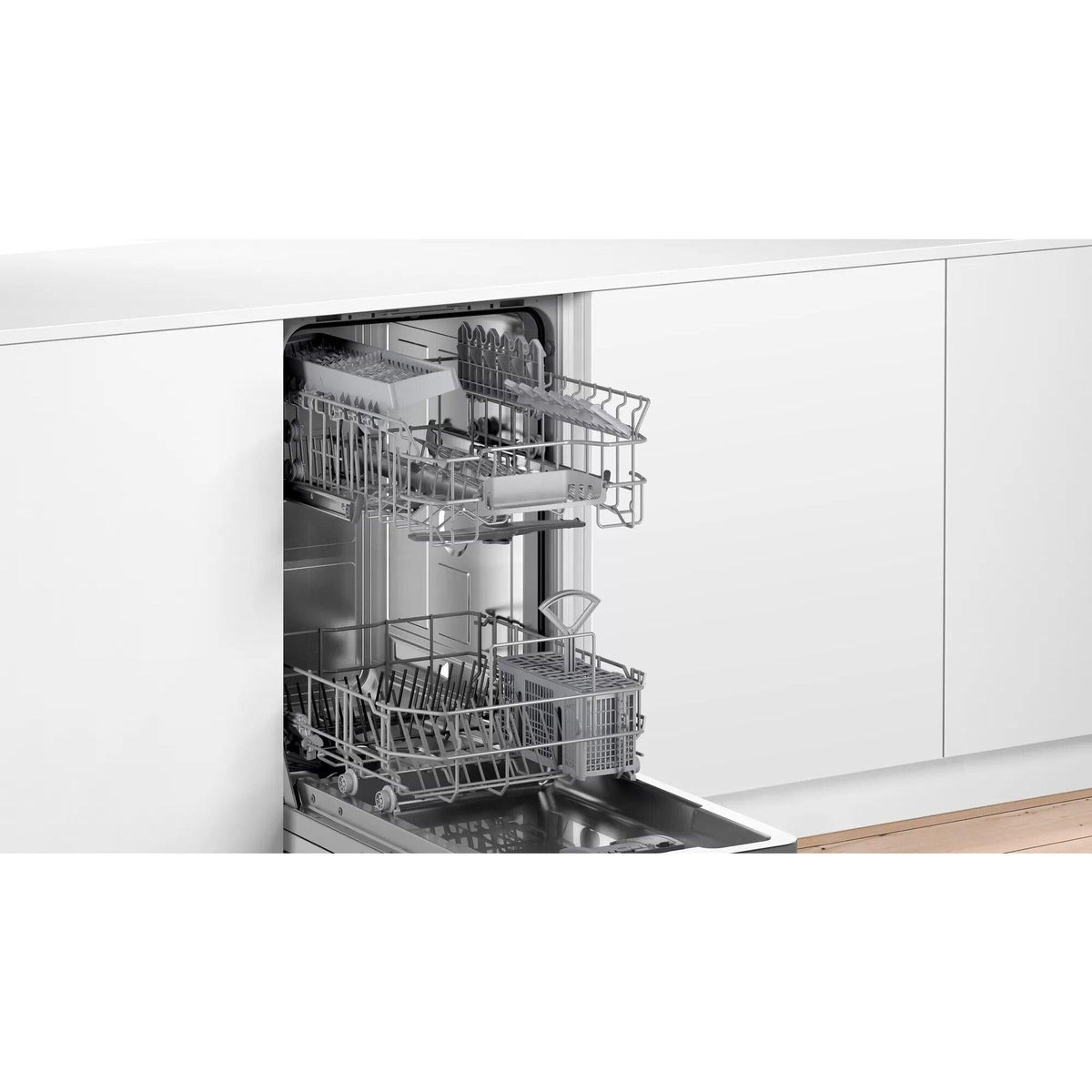 Bosch 45CM Serie 2 Fully Integrated Slimline Dishwasher - White | SPV2HKX39G from DID Electrical - guaranteed Irish, guaranteed quality service. (6977495400636)