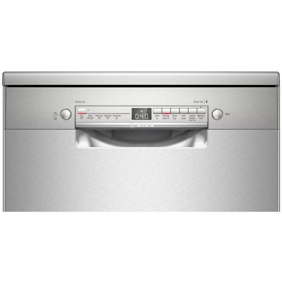 Bosch Serie 2 60cm Freestanding Dishwasher - Silver Inox | SMS2ITI41G from DID Electrical - guaranteed Irish, guaranteed quality service. (6977721237692)