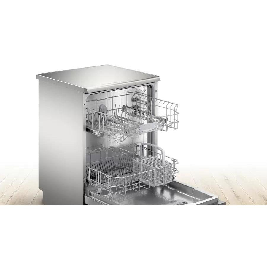 Bosch Serie 2 60cm Freestanding Dishwasher - Silver Inox | SMS2ITI41G from DID Electrical - guaranteed Irish, guaranteed quality service. (6977721237692)