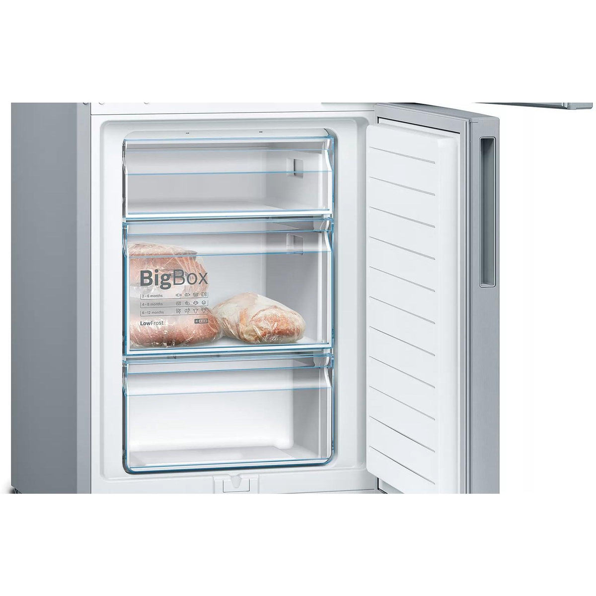 Bosch Serie 4 289L Freestanding Fridge Freezer - Stainless Steel | KGV33VLEAG from DID Electrical - guaranteed Irish, guaranteed quality service. (6977694761148)