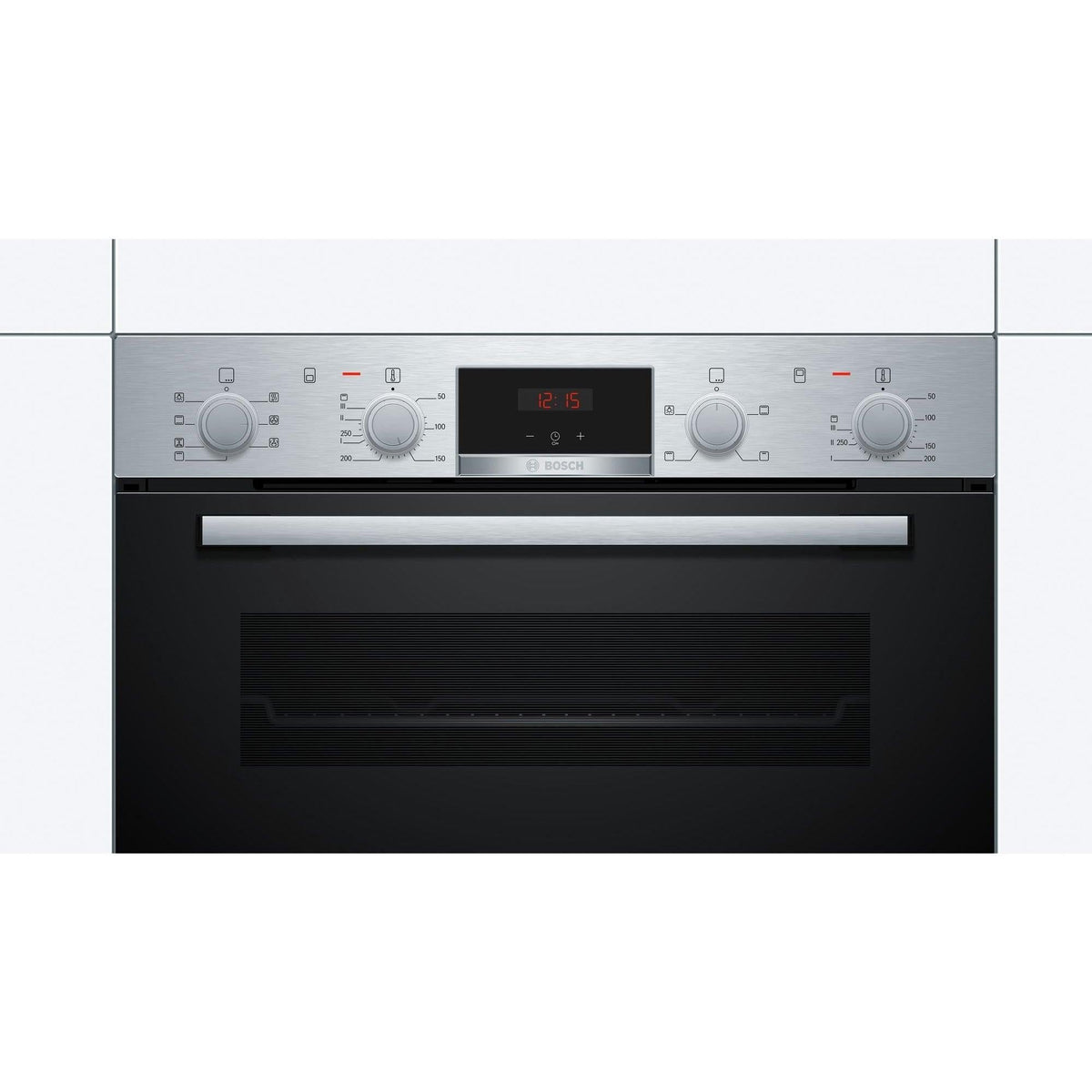 Bosch serie 4 discount double oven black