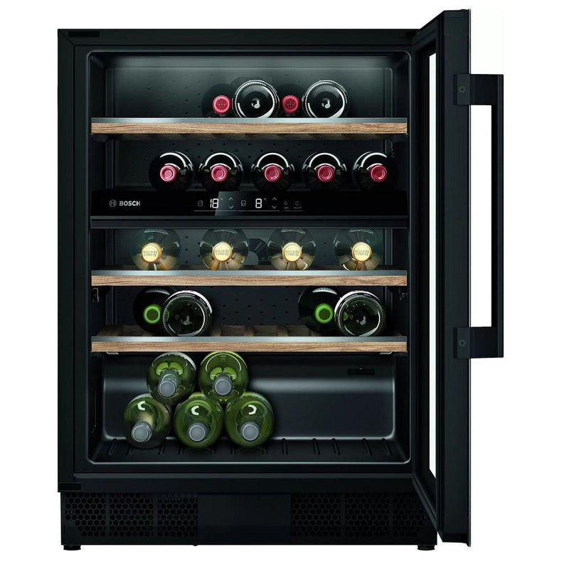 Bosch Serie 6 120L Built-Under Wine Cooler - Black | KUW21AHG0G from DID Electrical - guaranteed Irish, guaranteed quality service. (6977653899452)