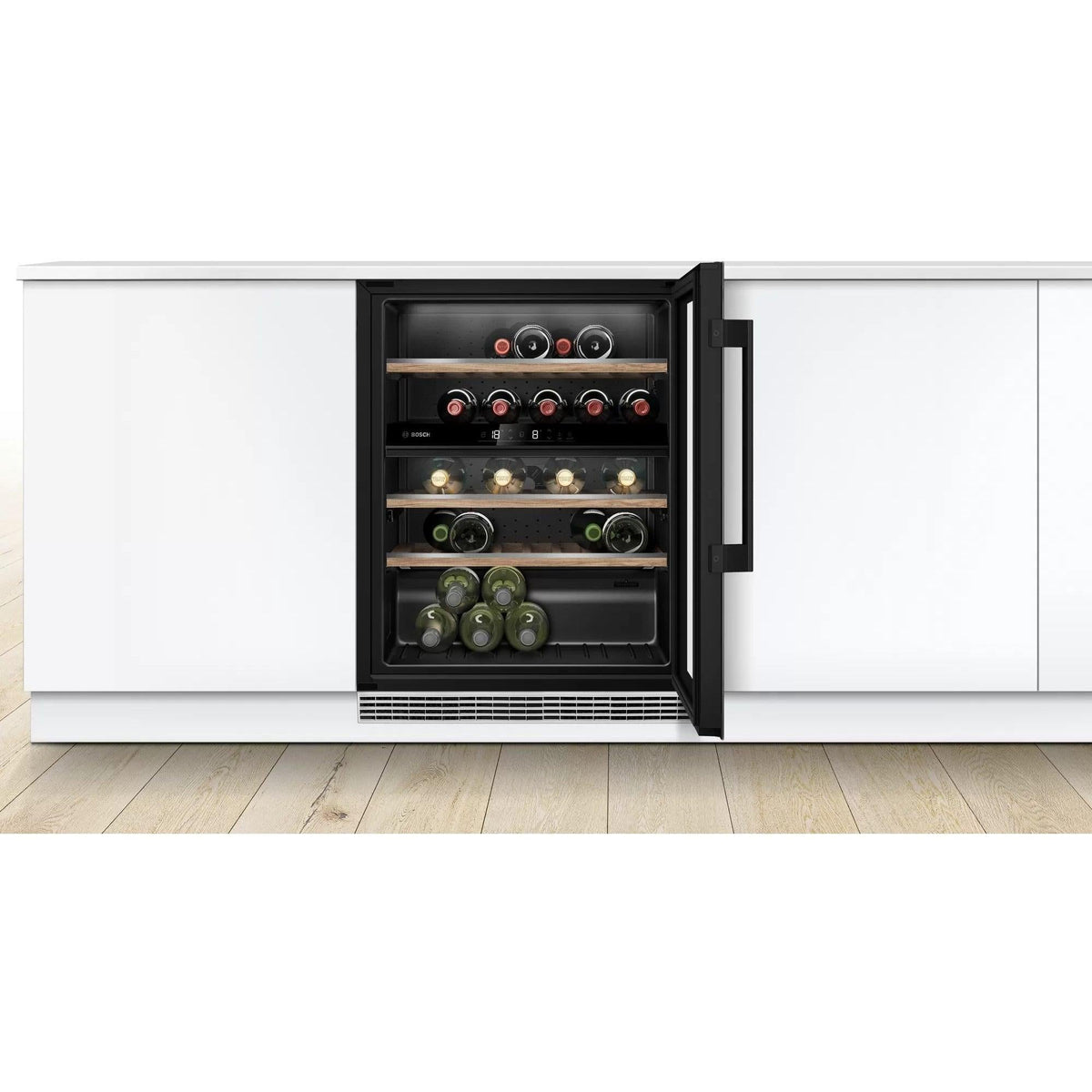 Bosch Serie 6 120L Built-Under Wine Cooler - Black | KUW21AHG0G from DID Electrical - guaranteed Irish, guaranteed quality service. (6977653899452)
