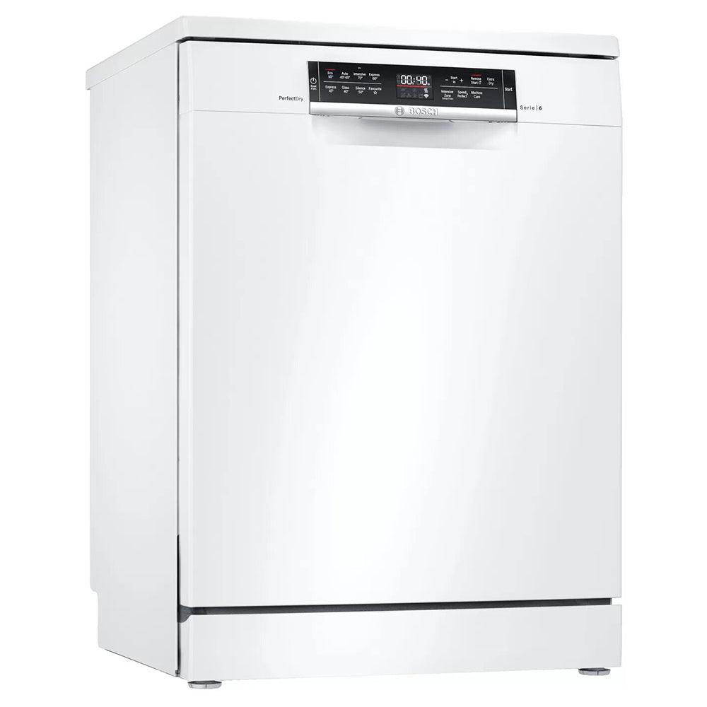 Bosh Serie 6 60CM Freestanding Standard Dishwasher - White | SMS6ZDW48G from DID Electrical - guaranteed Irish, guaranteed quality service. (6977634500796)