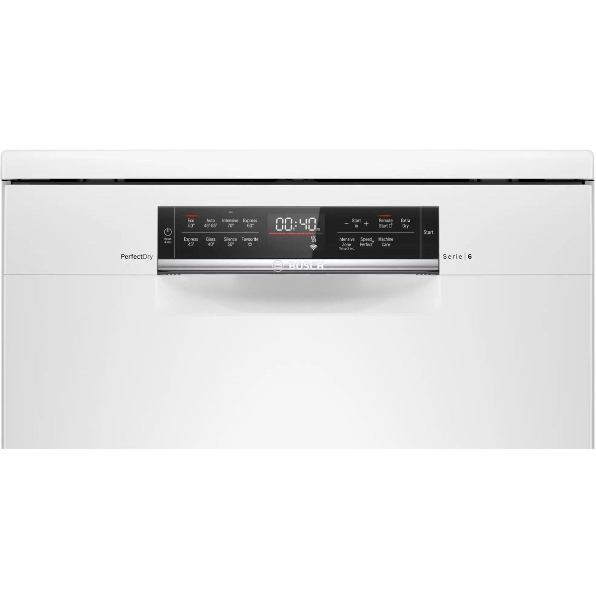 Bosh Serie 6 60CM Freestanding Standard Dishwasher - White | SMS6ZDW48G from DID Electrical - guaranteed Irish, guaranteed quality service. (6977634500796)