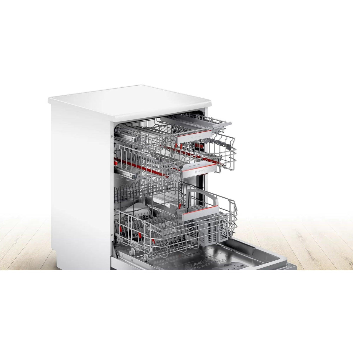 Bosh Serie 6 60CM Freestanding Standard Dishwasher - White | SMS6ZDW48G from DID Electrical - guaranteed Irish, guaranteed quality service. (6977634500796)
