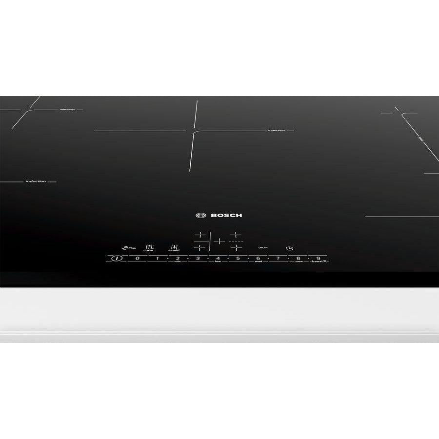 Bosch Serie 6 80cm Induction Hob - Black | PVW851FB5E from DID Electrical - guaranteed Irish, guaranteed quality service. (6890845339836)