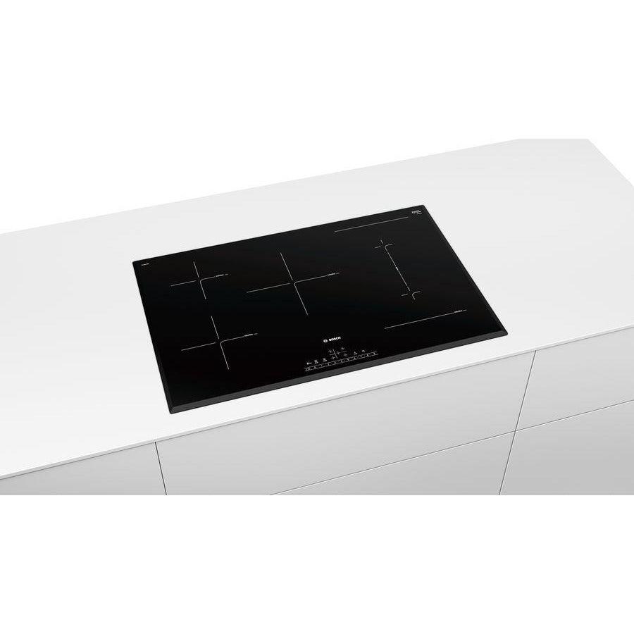 Bosch Serie 6 80cm Induction Hob - Black | PVW851FB5E from DID Electrical - guaranteed Irish, guaranteed quality service. (6890845339836)