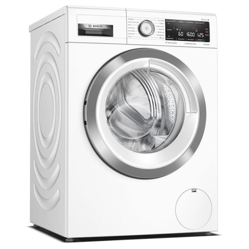 Bosch Serie 8 9KG 1600 Spin Freestanding Washing Machine - White | WAX32MH9GB from DID Electrical - guaranteed Irish, guaranteed quality service. (6977509458108)